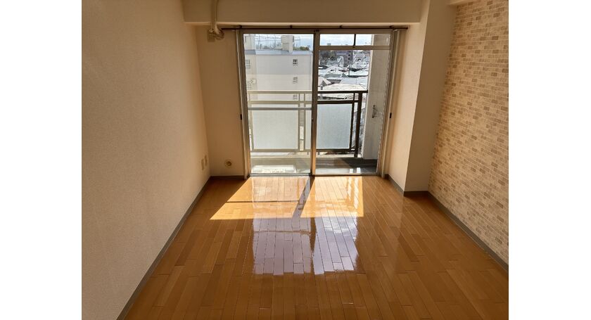 床フローリングワックス掛け