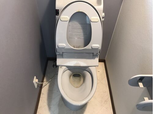 トイレ作業前