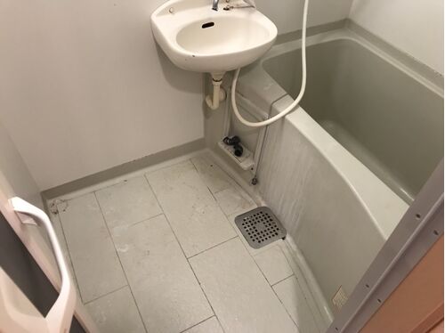 浴室作業前