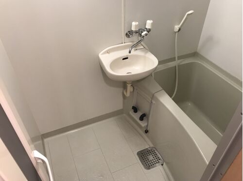 浴室作業後