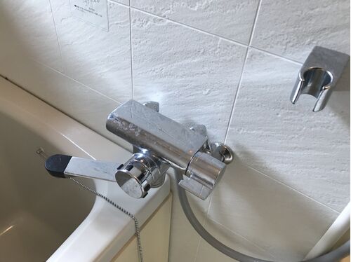 浴室蛇口施工前
