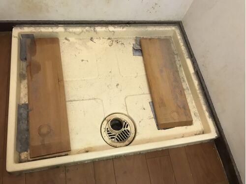 洗濯板施工前