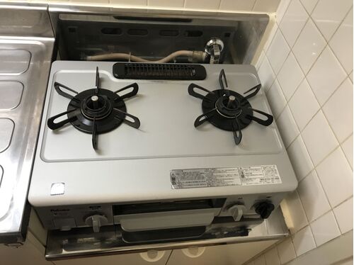 キッチンコンロ施工後