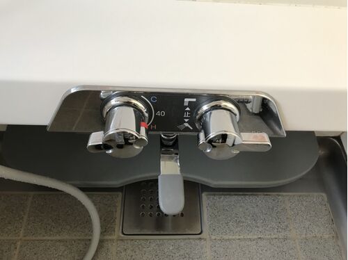浴室蛇口施工後