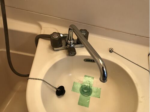 浴室蛇口清掃後