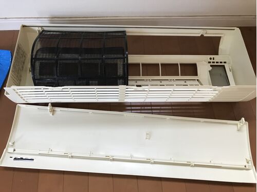 エアコンカバー洗浄後