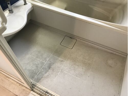浴室清掃前