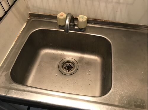 キッチンシンク清掃前