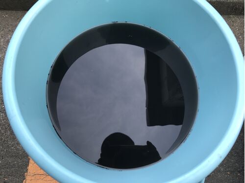 エアコン洗浄後排水