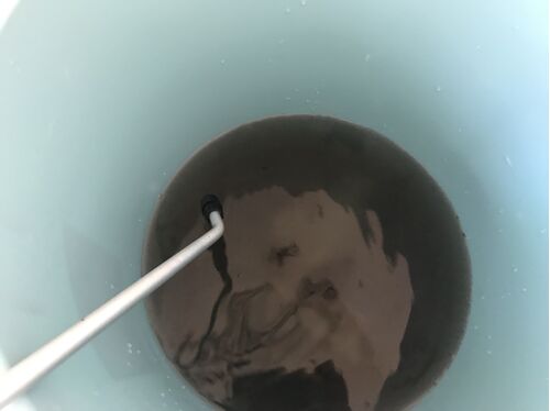 エアコン洗浄後排水
