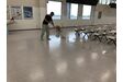 ワックス塗布中