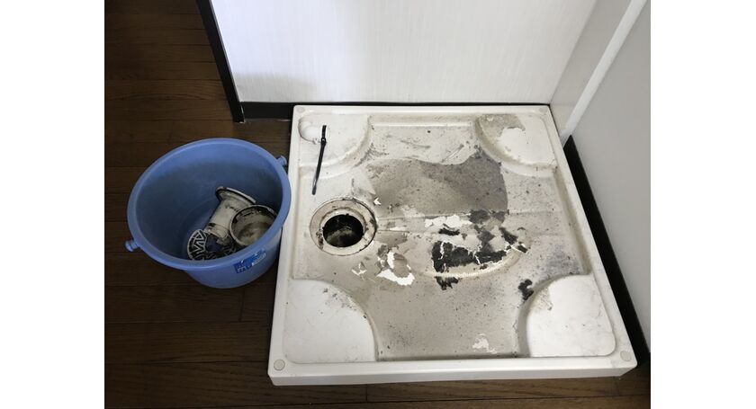 洗濯板清掃前