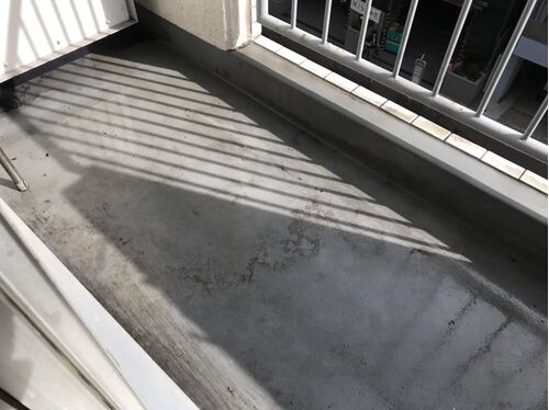 ベランダ洗浄後