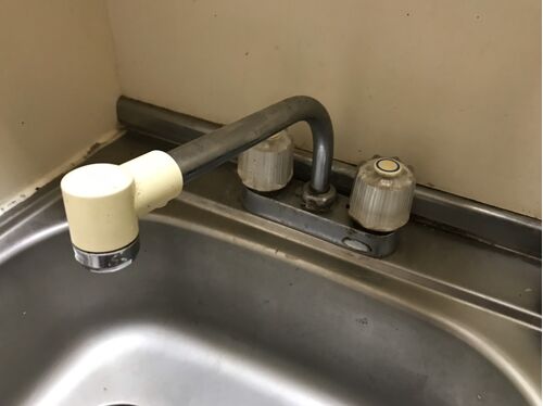 キッチン蛇口清掃前