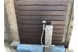 壁部木製すのこ塗装後