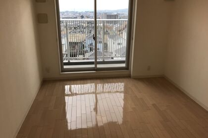 床ワックス施工後
