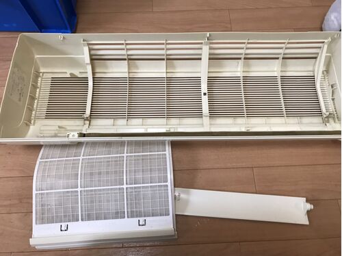 エアコン部品洗浄後