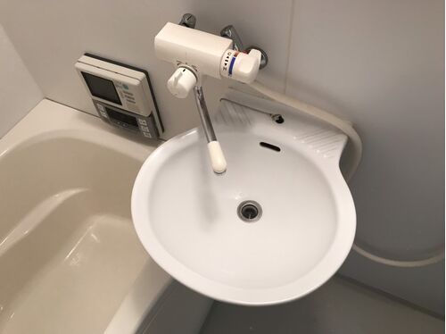 洗面台清掃後