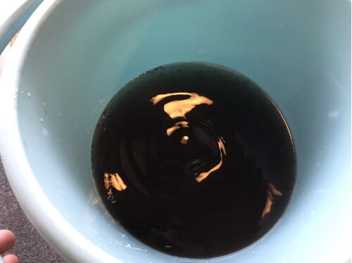 エアコン洗浄後排水