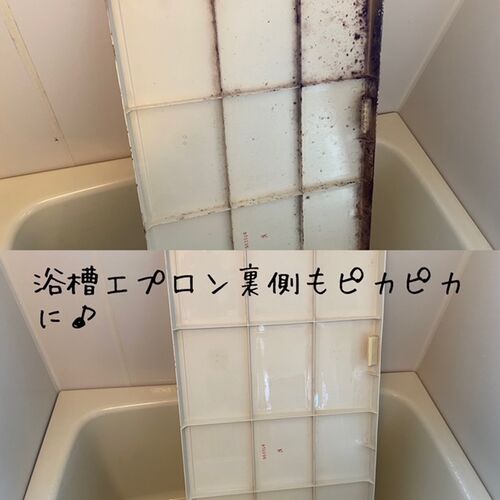 浴槽エプロン蓋清掃