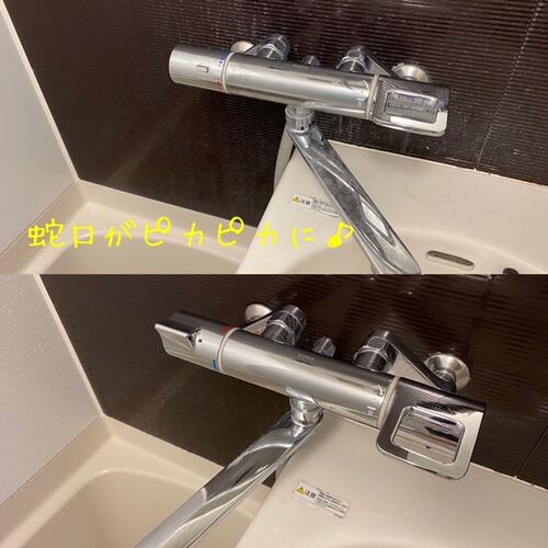 浴室蛇口清掃