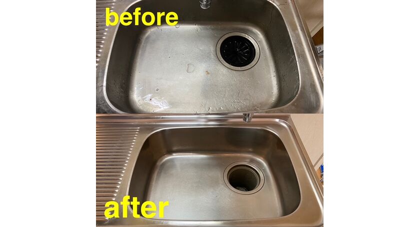 キッチン清掃前後