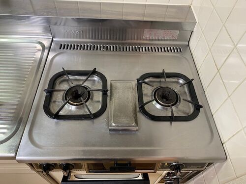 キッチンコンロ洗浄後