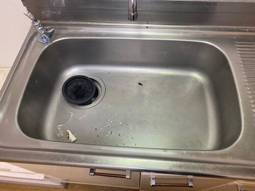 キッチンシンク研磨前